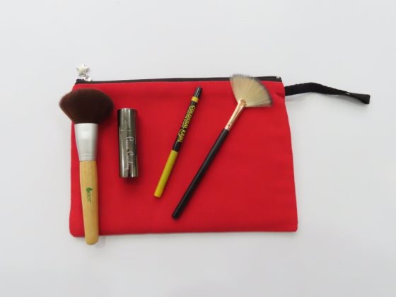 Canvas Make-Up Bag Red